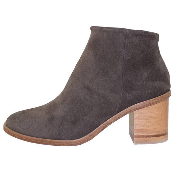Coclico Bobo Evolo Anthracite Suede Ankle Booties in Brown, Size 39 - Picture 2 of 14